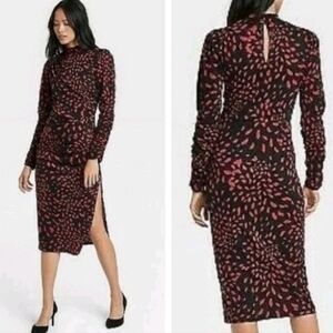 Who What Wear Floral Puff Sleeve Dress Women XL